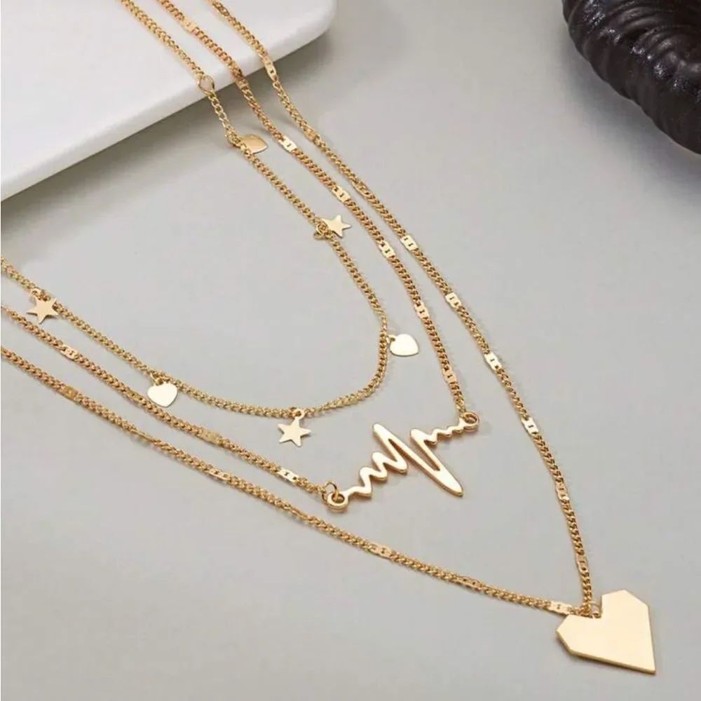 Layered Necklace Set #2015 - Picture 2 of 7